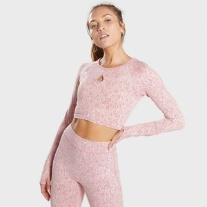 NWOT Gymshark Fleur Pink Textured Set!!!